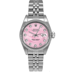 Orologio Rolex Lady Datejust Anno 2004 26 mm Madreperla Rosa Acciaio Inossidabile 79174