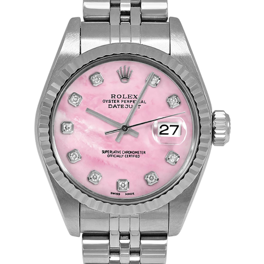 Orologio Rolex Lady Datejust Anno 2004 26 mm Madreperla Rosa Acciaio Inossidabile