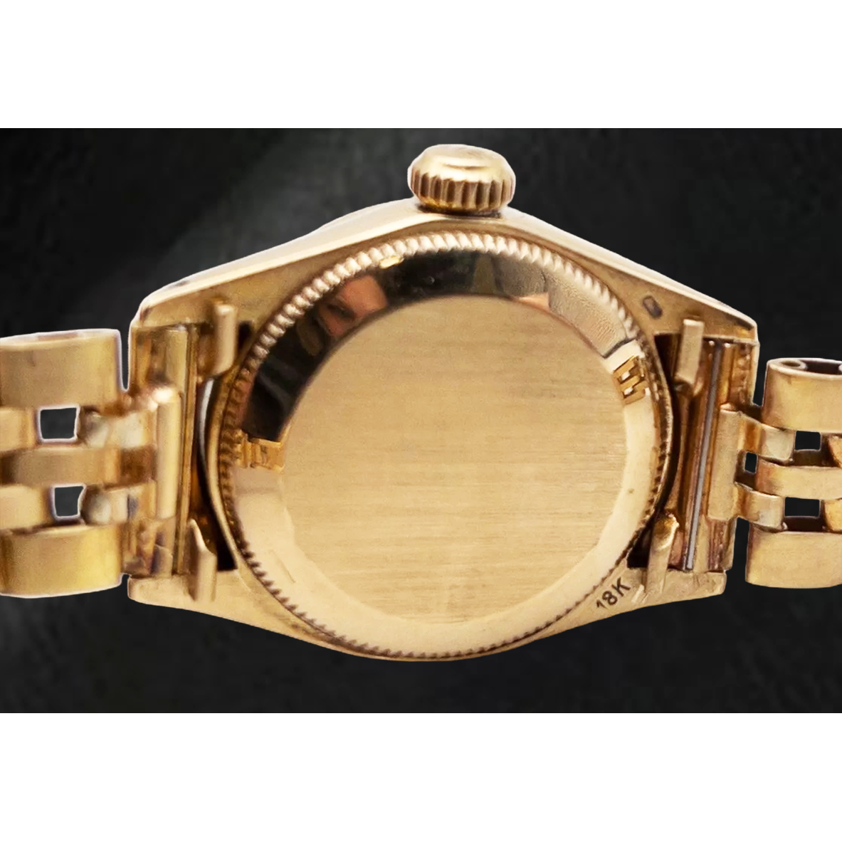 Orologio Rolex Lady Datejust in madreperla rosa con quadrante in diamanti e oro giallo