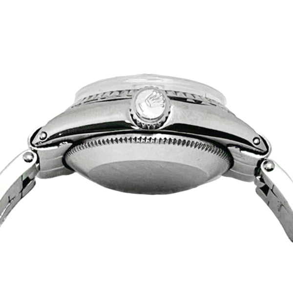 Orologio Rolex Lady Datejust quadrante nero Stick 26mm in acciaio inossidabile
