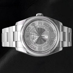 Orologio Rolex Ostrica perpetua 36mm 116000 in acciaio inossidabile con numeri arabi in argento