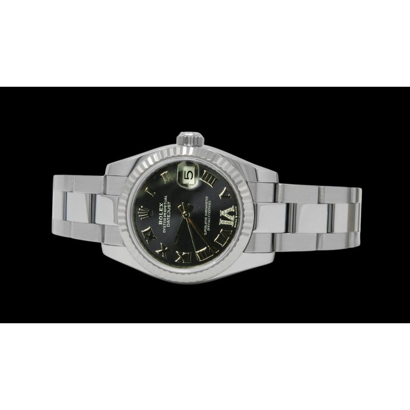 Orologio Rolex Signora Datejust 31mm con quadrante viola in diamanti e acciaio inossidabile