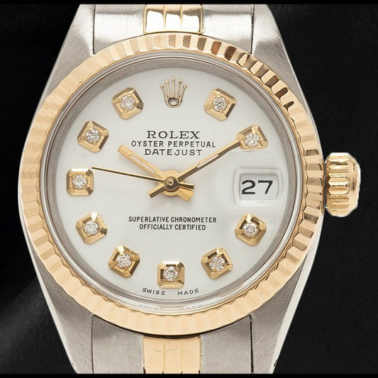 Orologio Rolex bicolore con quadrante in madreperla