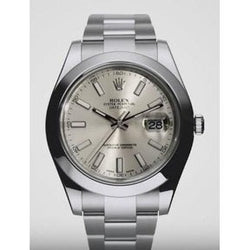 Orologio Rolex con quadrante bianco e cinturino in acciaio inossidabile Datejust II