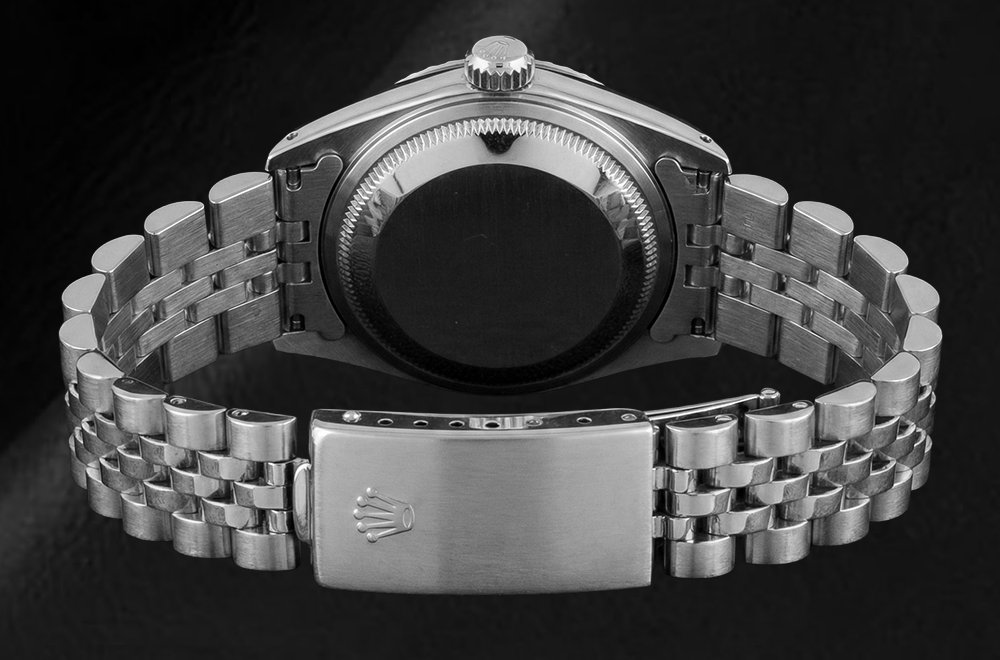 Orologio Rolex da donna Datejust Quadrante in acciaio inossidabile Bracciale giubileo Lunetta scanalata