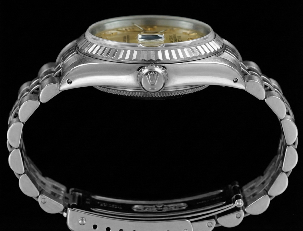 Orologio Rolex da donna Datejust Quadrante in acciaio inossidabile Bracciale giubileo Lunetta scanalata