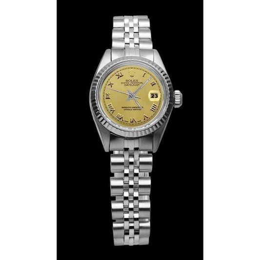 Orologio Rolex da donna Datejust Quadrante in acciaio inossidabile Bracciale 