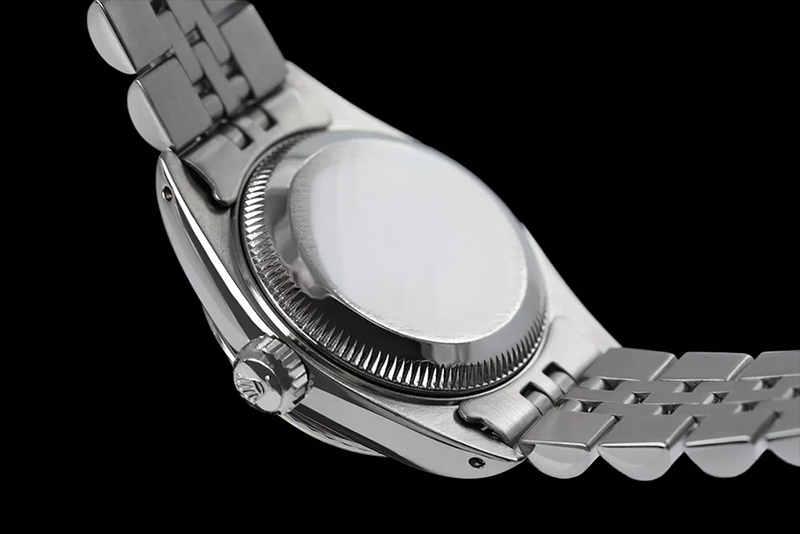 Orologio Rolex da donna Datejust Quadrante in acciaio inossidabile Bracciale giubileo Lunetta scanalata