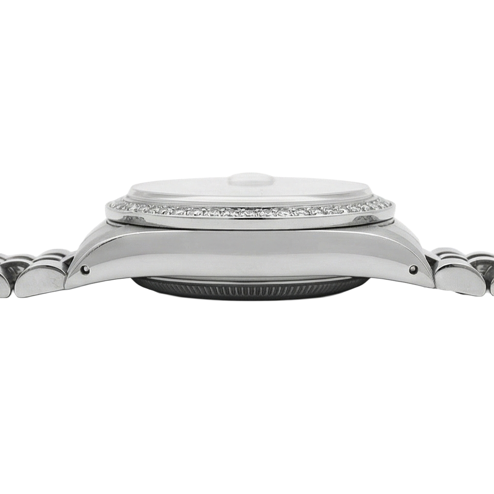 Orologio Rolex da donna Datejust in acciaio inossidabile Jubilee Tapestry Stick Dial Rolex