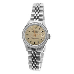 Orologio Rolex da donna Datejust in acciaio inossidabile Jubilee Tapestry Stick Dial Rolex
