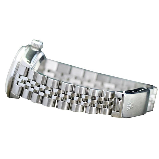 Orologio Rolex da donna Datejust in acciaio inossidabile con quadrante e lunetta in diamanti