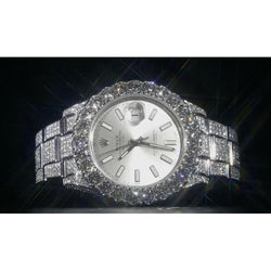 Orologio Rolex da uomo Datejust Ii con copertura completa da 33 ct, lunetta personalizzata con diamanti