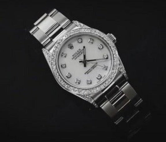 Orologio  Rolex di medie dimensioni Bracciale ostrica con lunetta 