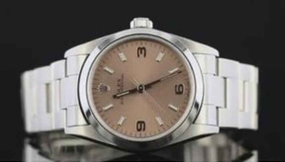 Orologio Rolex di misura media da 31 mm, lunetta liscia, 