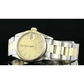 Orologio Rolex ostrica Bracciale Lunetta scanalata Oro