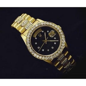 Orologio Rolex presidente con diamanti personalizzati ghiacciati 