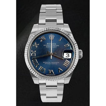 Orologio Rolex signora Datejust 31 Blu Romano ostrica Acciaio