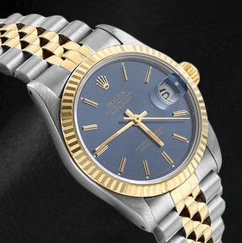 Orologio Rolex signora Datejust in acciaio oro giallo 18 carati