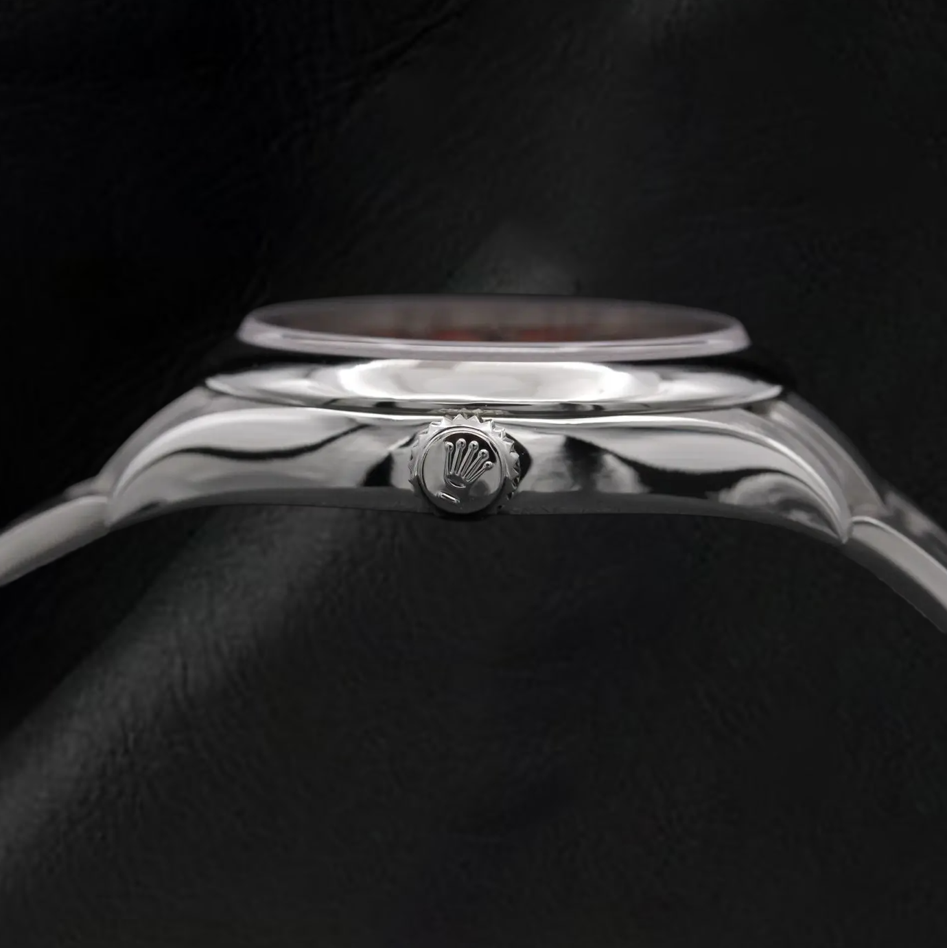 Orologio Rolex signora ostrica perpetua da 31 mm in acciaio con quadrante rosso corallo luminoso