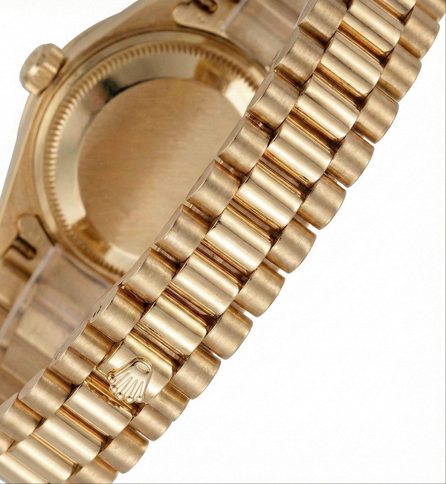 Orologio Rolex stile presidenziale quadrante blu con diamanti lunetta Datejust oro giallo