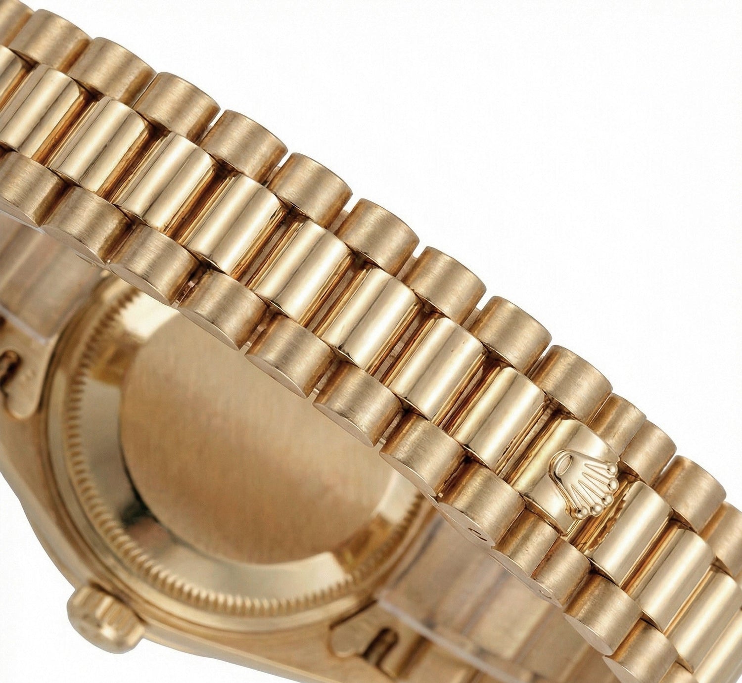 Orologio Rolex stile presidenziale quadrante nero con diamanti lunetta oro giallo Datejust