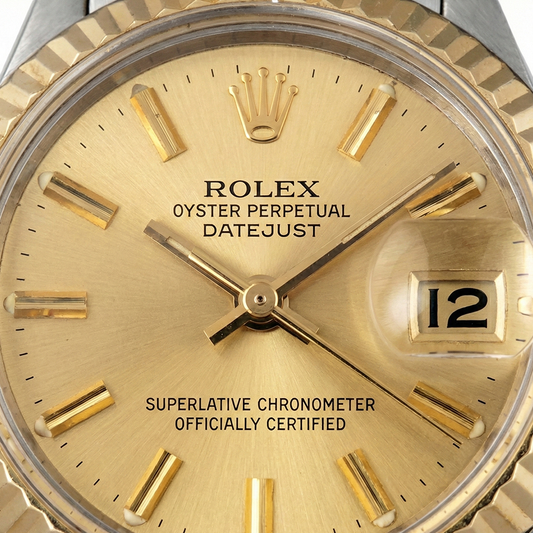 Orologio Rolex vintage bicolore da donna in acciaio e oro, modello giubileo