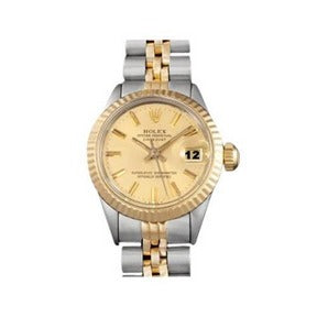 Orologio Rolex vintage bicolore da donna in acciaio e oro, modello giubileo