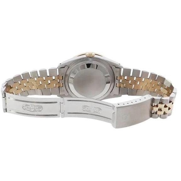 Orologio bicolore giubileo con lunetta e quadrante in diamanti Rolex Datejust impostazione rapida