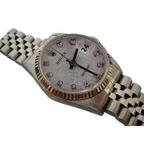 Orologio con quadrante in diamanti