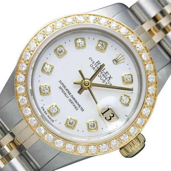 Orologio da donna Datejust Rolex con cinturino bicolore