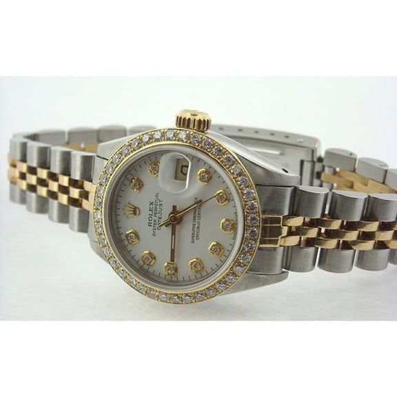 Orologio da donna Datejust Rolex con cinturino bicolore