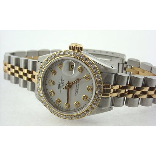 Orologio da donna Datejust Rolex con cinturino bicolore