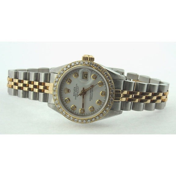 Orologio da donna Datejust Rolex con cinturino bicolore