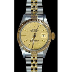 Orologio da donna Datejust con quadrante champagne e orologio Rolex in acciaio inossidabile e oro giubileo