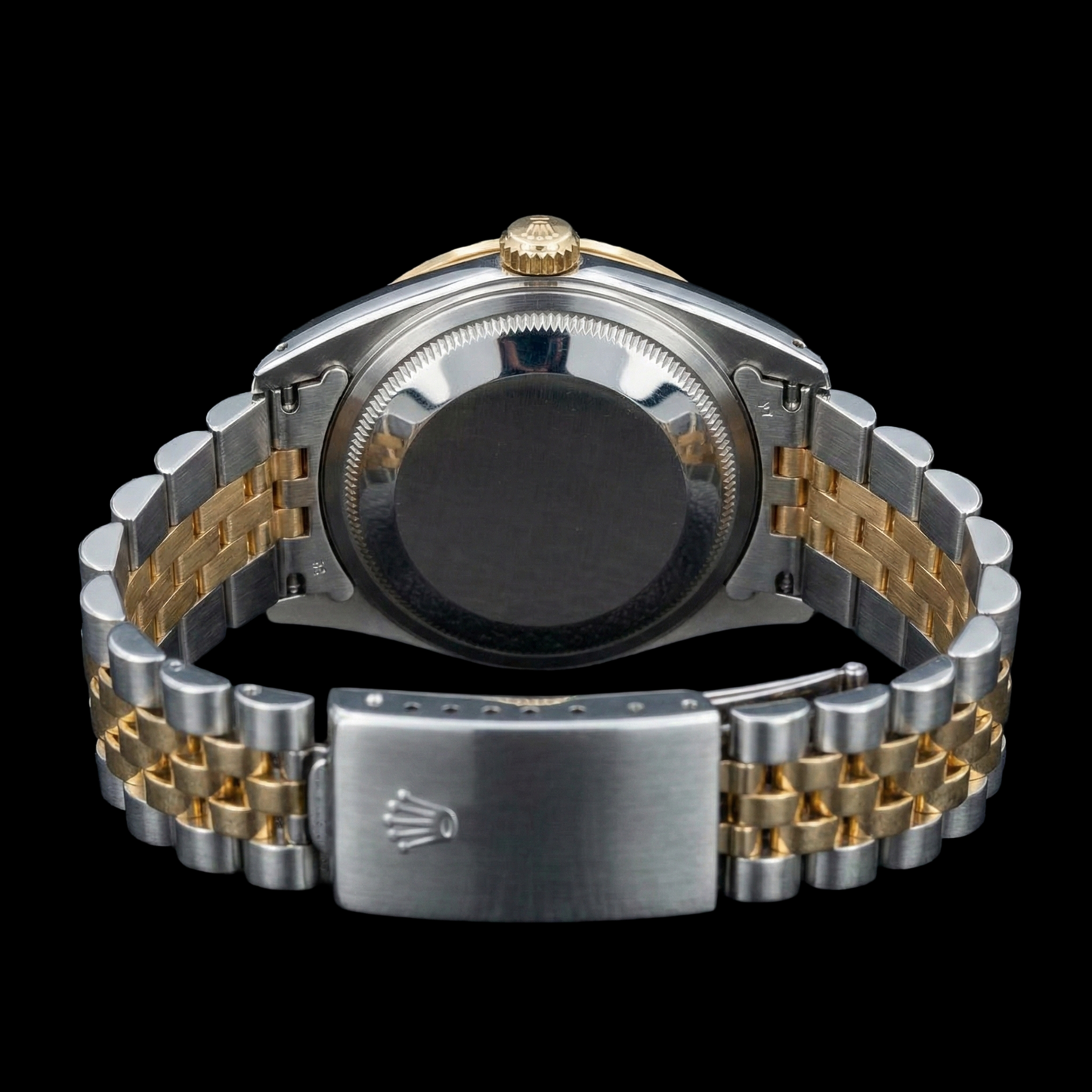 Orologio da donna Datejust in acciaio inossidabile e oro giallo con quadrante champagne e Rolex