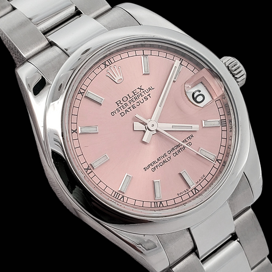 Orologio da donna Rolex 31mm Datejust quadrante rosa luminoso