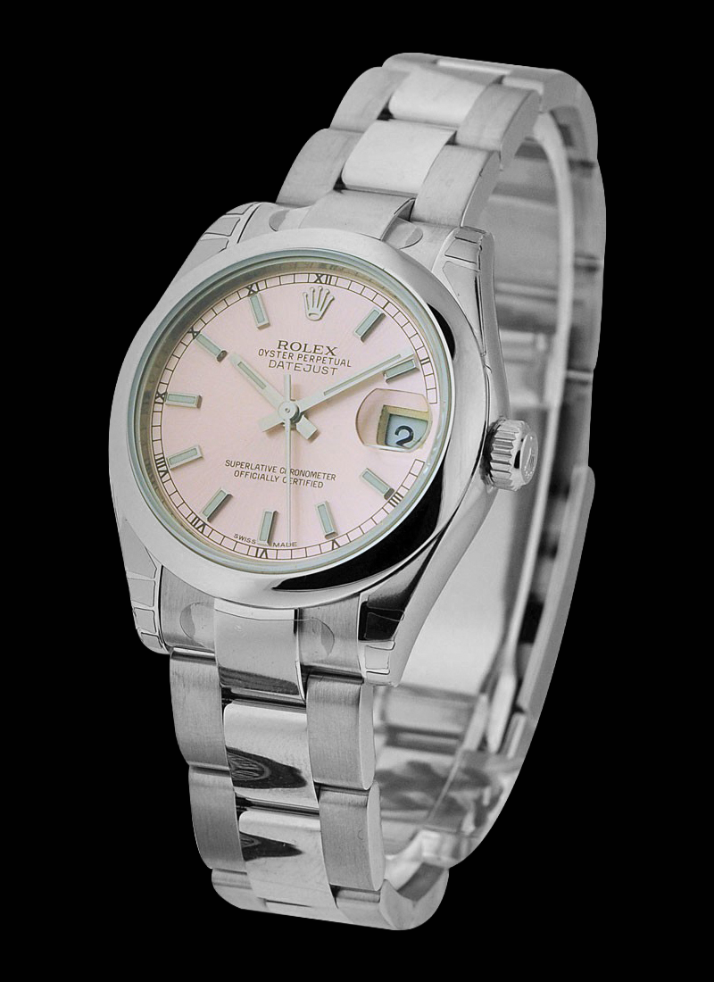 Orologio da donna Rolex 31mm Datejust quadrante rosa luminoso