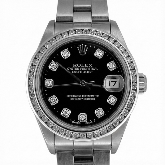 Orologio da donna Rolex Bracciale ostrica Splendido datario solo Rolex