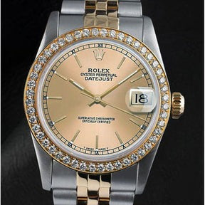 Orologio da donna Rolex Date-just champagne 