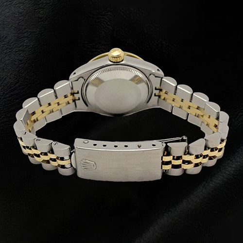 Orologio da donna Rolex Date-just da donna in oro giallo 18K da 26 mm e acciaio