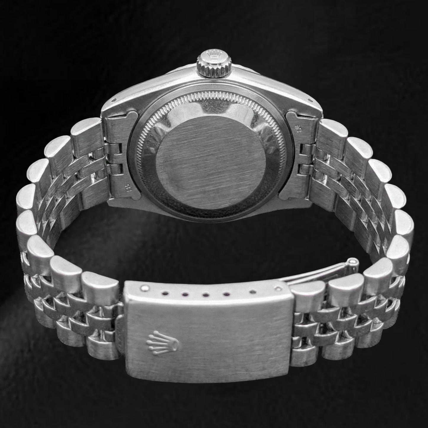 Orologio da donna Rolex Datejust 26 mm quadrante nero in acciaio inossidabile