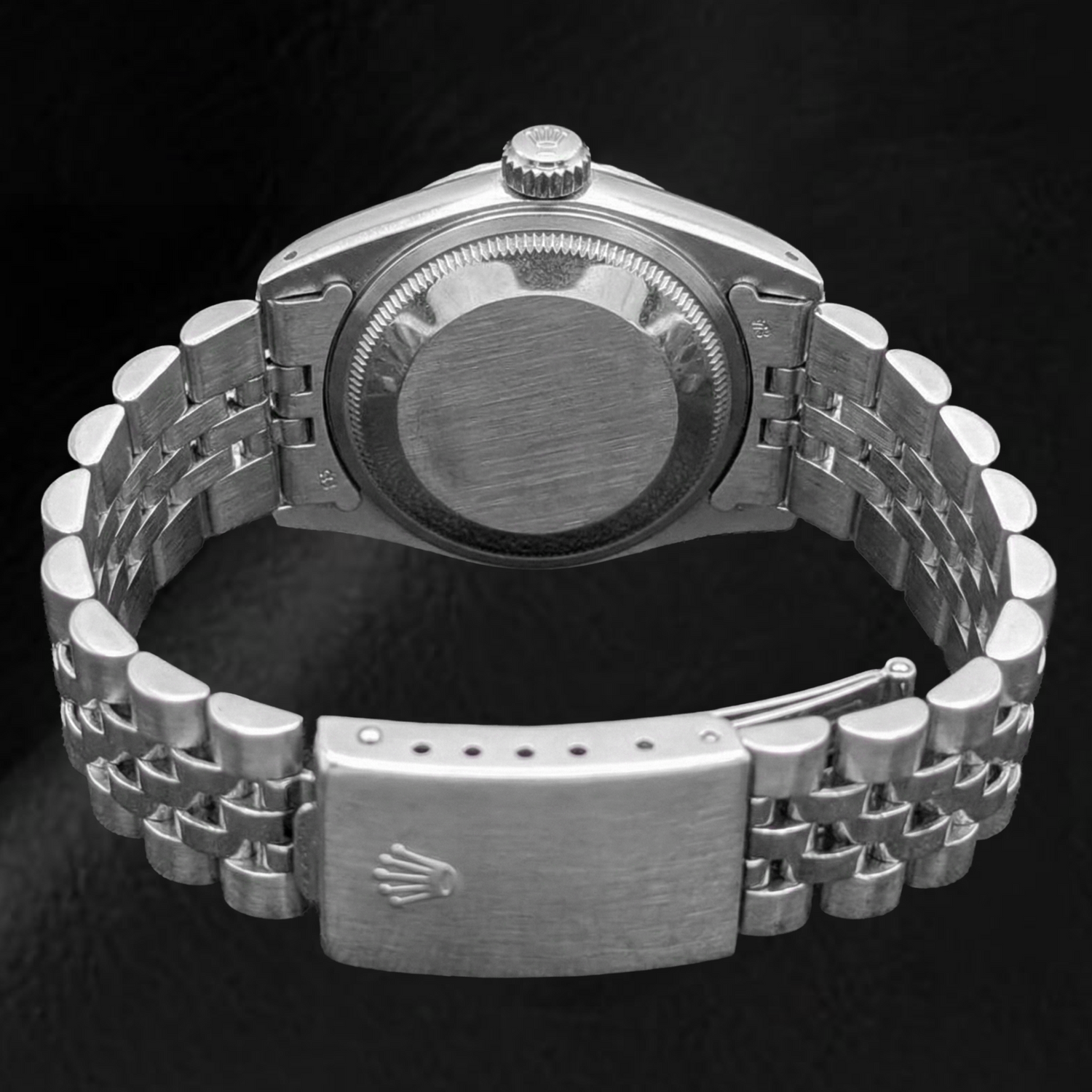 Orologio da donna Rolex Datejust 26 mm quadrante nero in acciaio inossidabile