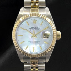 Orologio da donna Rolex Datejust 26mm con quadrante in madreperla e due toni