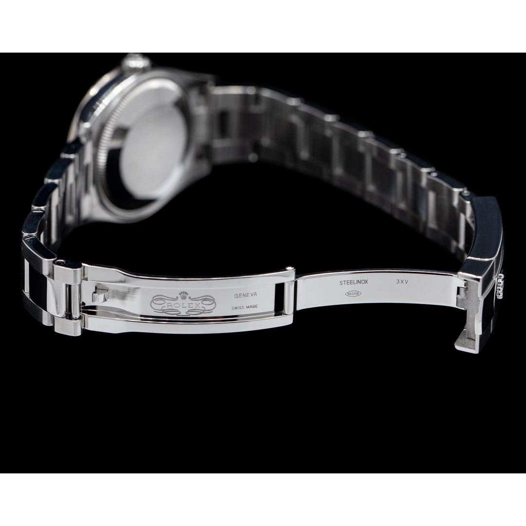 Orologio da donna Rolex Datejust 31 in acciaio inossidabile con quadrante blu romano ostrica