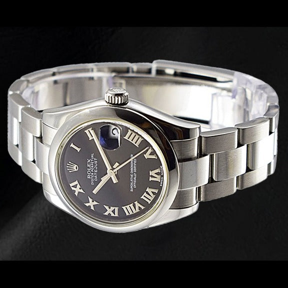 Orologio da donna Rolex Datejust 31mm quadrante nero 