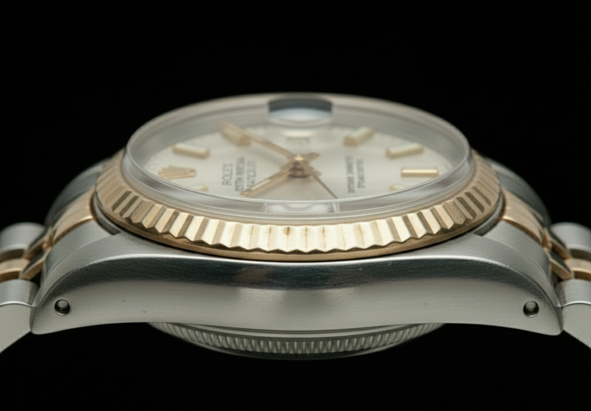 Orologio da donna Rolex Datejust bianco Datejust giubileo in acciaio inossidabile e oro giallo