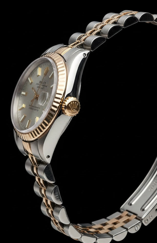Orologio da donna Rolex Datejust bianco Datejust giubileo in acciaio inossidabile e oro giallo