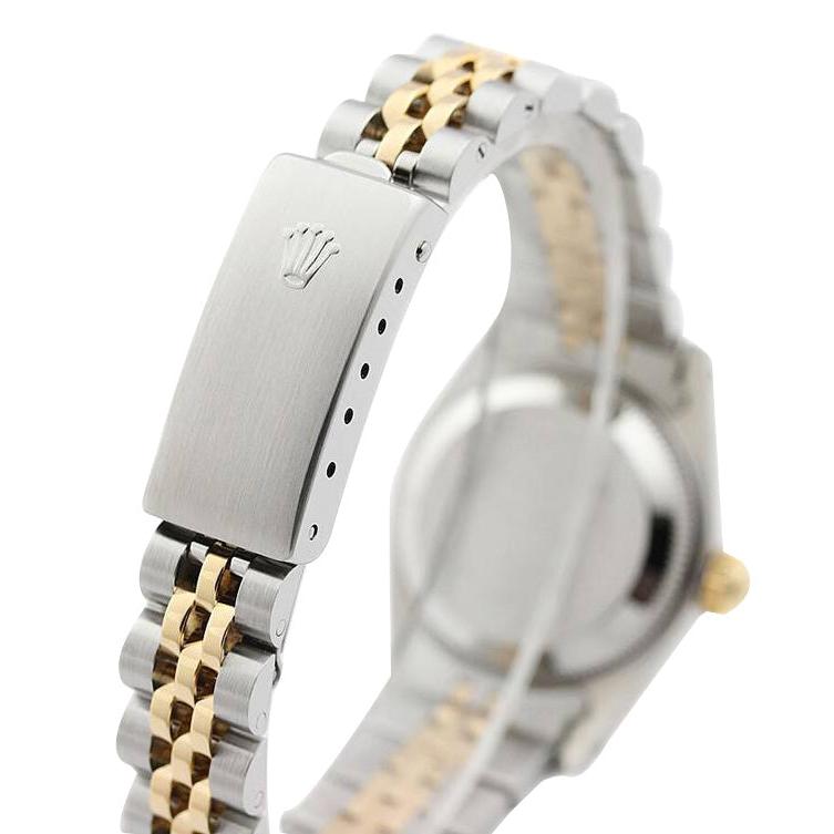 Orologio da donna Rolex Datejust bicolore giubilare con quadrante in diamanti e lunetta scanalata