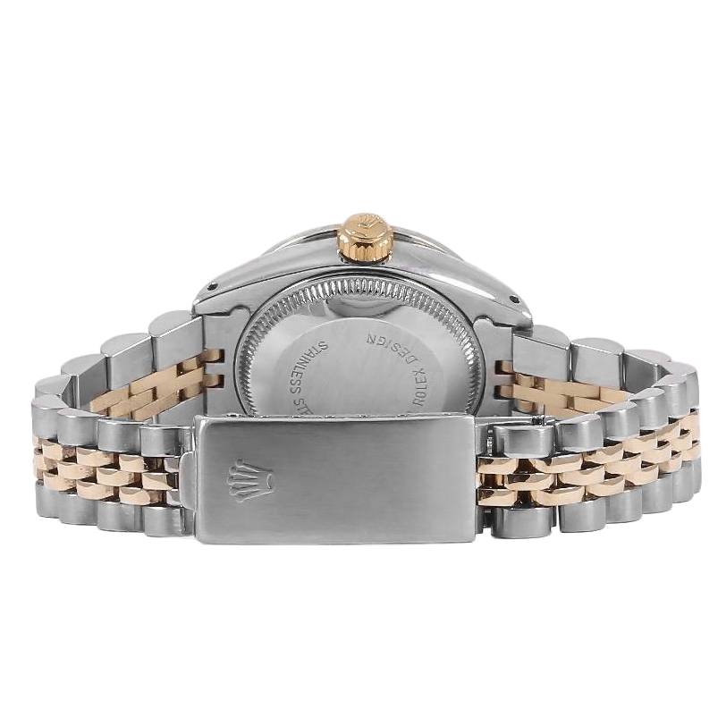 Orologio da donna Rolex Datejust bicolore giubilare con quadrante in diamanti e lunetta scanalata