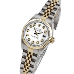 Orologio da donna Rolex Datejust con lunetta di diamanti Bracciale giubileo in acciaio inossidabile e oro